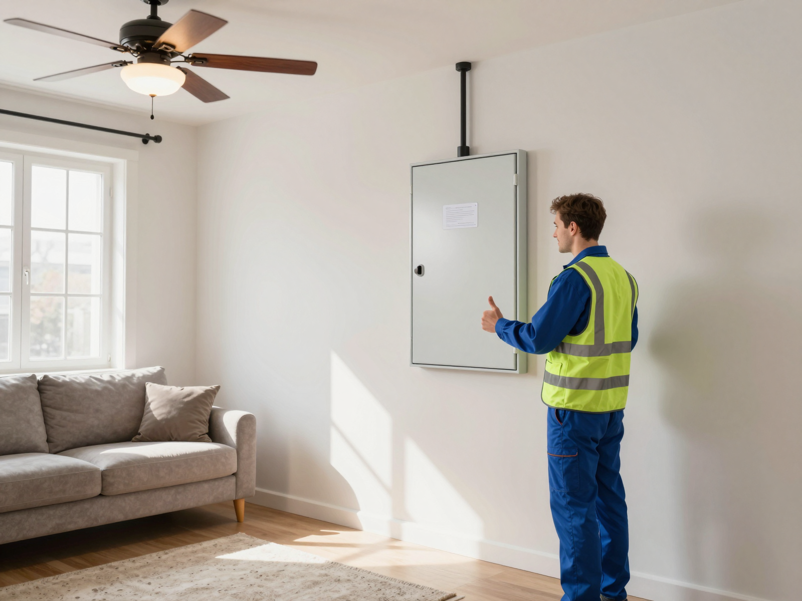 Modern electrical panel installation